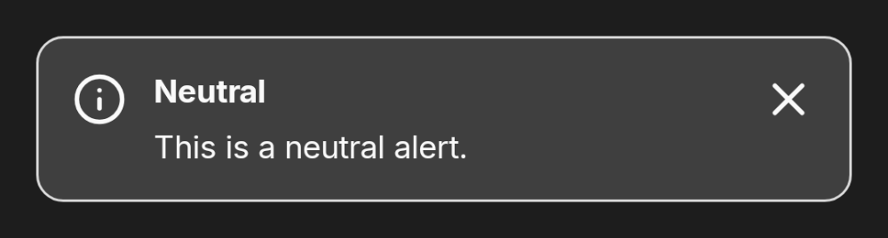 dh-alert neutral (dark theme)