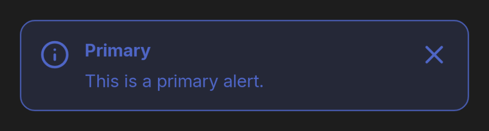 dh-alert primary (dark theme)