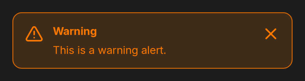 dh-alert warning (dark theme)