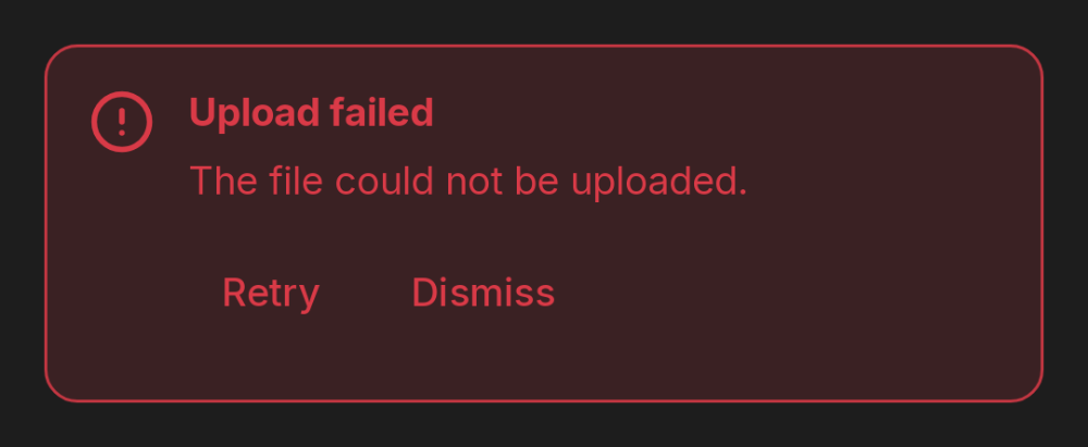 dh-alert with, actions (dark theme)