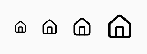 dh-icon sizes (light theme)
