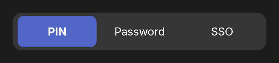 dh-segmented-button single (dark theme)