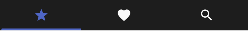 dh-tabs tabs, primary, icon, stretch (dark theme)