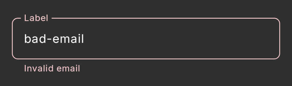 dh-text-field outlined, error (dark theme)