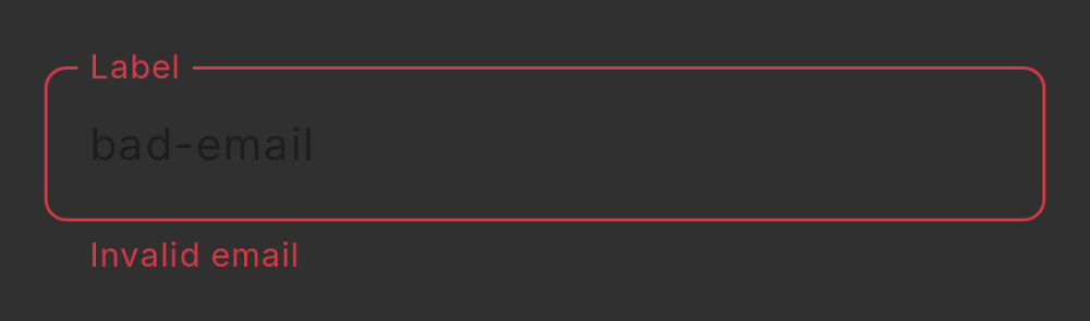 dh-text-field outlined, error (light theme)