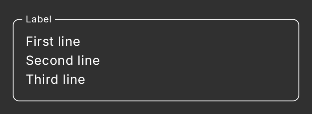 dh-text-field outlined, multiline (dark theme)