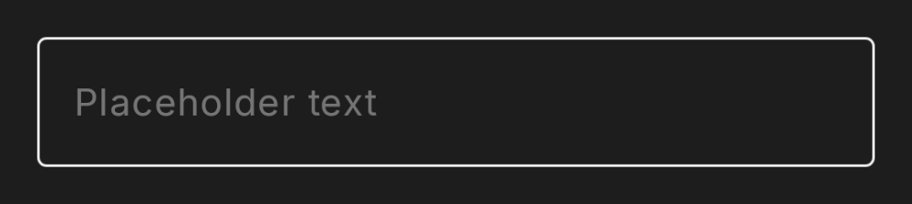 dh-text-field placeholder (dark theme)