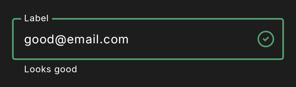 dh-text-field success (dark theme)